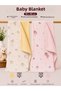 Multi-Purpose Double-Sided Muslin Blanket & Blanket Set of 2 100% Organic Cotton 80X80 cm