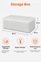 Storage Bag under Bed Storage Bag Zippered Quilt Blanket Clothing Organizer 60X40X20 cm 1 Piece