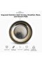 Set of 6 Embossed Stainless Steel Mini Presentation Plates - for Breakfast, Appetizers, Snacks, and Turkish Delights - 2