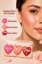 Highlighter Illuminator Palette 3-Color, Radiant Face Makeup Palette, Heart-Shaped in Pink Peach Berry Tones - 2