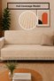 Ars |   Cotton Non-Slip Washable Multi-Purpose Bohemian Sofa Cover Single&Triple 180X210 Sofa Bed Cover, Armchair Cover, Sofa Shawl Beige