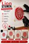 Lion Pattern Stencil Template Painting, Wall Art and DIY Craft Mold