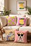 Disco Ball Patterned 4-Piece Throw Pillow Cover Set - 2
