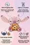 Stitch Character Cookie Eating Angel Plush |   3 Years+ |   Licensed Product 25cm. |   Sleep and Playmate - 3