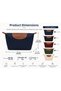 Large Size Makeup and Handbag 32X20X11 cm – Zippered Cosmetic Bag, Travel Organizer, 5 Color Options - 6