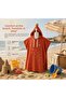 Children's Pool Poncho with Hood, Medium Thick Terry Fabric, 0-5 Years Old, Soft Textured, Sleeveless, Side Snap Fasteners - 4