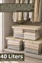 3-Piece 40Lt Large Size Storage Box - Elora Multi-Purpose Organizer with Lockable Lid Organizer Beige - 2