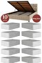 10 Pieces Anthracite Striped Large Base Underbed and Sofa Storage Bag - 65x45x22 cm - Organizer. - 4