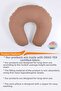 Double-Sided Breastfeeding Pillow Baby Support Cushion Maternity Pillow 100% Cotton - Bebek Kahve Yıldız - 3