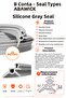 Silicone Wick Gray Color Gasket Durable Repair Wick 25 Meters
