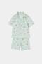 Yeşil %100 Pamuk Unisex Pijama Takımı TKDSS26PT00026 - 4