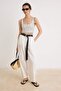 Beyaz Gabardin Puantiyeli Crop Bluz TWOSS26BZ00970