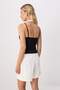 Black Fitted/Dual-Look Stretchy Knitted Blouse Twoss26Bz00961 - 4