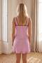 Lilac Polka Dot Ruffle and Lace Detailed Satin Woven Nightgown Thmss26Gc00027 - 2
