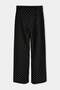 Black Belted Polka Dot Lined Wide Leg Pants Twoss26Pl00211 - 9