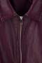Bordo Regular Kalıp Dikiş Detaylı Suni Deri Büyük Beden Ceket Mont TWOAW27AW00012 - 8