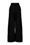 Siyah Fitted Yelek Geniş Paça Pilili Pantolon Dokuma Alt - Üst Takım TWOAW27AU00072 - 5