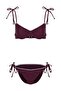 Mürdüm Kaplı Brazilian Klora&Suya Dayanıklı Uzun Ömürlü LYCRA®XTRA LIFE Bikini Takımı TBESS25BT00073 - 4