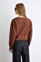 Kahverengi %100 Pamuk Fisto Brode Bluz TWOSS26BZ00740 - 4
