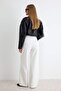 Beyaz  Wide Leg/Geniş Paça Dokuma Pantolon TWOAW22PL0139 - 4