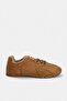 Taba Süet Çift Bağcıklı Kadın Sneaker TAKAW27SN00003 - 3