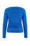 Cobalt blue Straight Fitted/Fitted Bodycon Gathered Detailed Stretch Knitted Blouse Tbbaw26Af00121 - 8