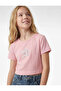 Star Printed Stone Detailed Short Sleeve Crew Neck Crop Blouse - 2