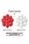 Red White Balloon Set 24 Pieces Party Birthday Valentine's Day Decor - 3