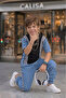 Premium Boy's Jeans Detailed Striped Summer Suit Denim Sport Stylish Combination |   Eid Brother Combination - 8