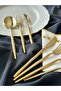 Almeria Titanium Gold 42 Piece 6-Person Cutlery Set - 4