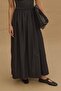 Gathered Skirt Black - 5