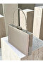 Mink Color Satin Silver Case Silver Stone Evening Bag Evening Bag Wedding Engagement Portfolio - 2