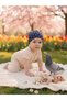Newborn Girl and Boy Baby 100% Cotton Piece Combed Cotton Extra Soft Lightweight Anti-Sweat Beanie - 3