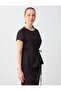 Bitter Brown Round Neck Sleeveless Blouse with Lace Detail Woven - 4
