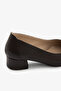 Brown Genuine Leather Low Heeled Women's Shoes - 7