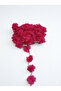 Chiffon Fabric Layered Floral Ribbon 2 Meters 24 Pieces, Decorative Ready-Made Flower, Hobby and Design Material
