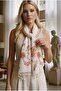 Women's Korean Floral Patterned Cotton Small Scarf - 4