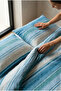 Cotton Collection Double Duvet Cover Set Waterway - 2