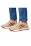 Men's Beige Casual Sports Shoes Lightweight Walking and Running Shoes 2476