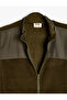 Zippered Fleece Sweatshirt Stand Collar Long Sleeve - 3