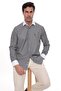 Classic long sleeve pocketless collar cuff white gift boxed men's shirt fs-004328 - black white