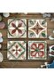 Natural Stone Coasters Set of 4 - Antique Patterned Natural Stone Coasters - 3