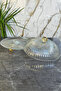 Honey Crystal Footed Cake Jar Plate & Glass Cake Pastry Food Presentation - 6