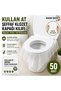 50 Pieces of Disposable Transparent Toilet Seat Covers - Hygienic Disposable M-121 - 6