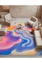 Sdt Rainbow Transitional Minimalist Geometric Woven Base Decorative Carpet Sdt620 - 2