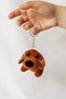2 Pieces of Coffee Plush Toy Chubby Dog Keychain with Kraft Box 8 cm - Birthday - Bag Ornament - 2