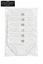 6-Piece White Color Girls' Lycra Stoned Panties - 3