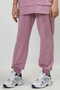 Girl's Two Thread Fabric Short Sleeve Hooded Tracksuit Set - 4
