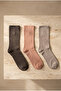 Pack of 3 Melissa Modal Women's Socks Anthracite - Rose Pink - Gray Melange