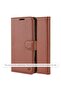 Case for Google Pixel 9a - Leather Folio - Brown - 2
